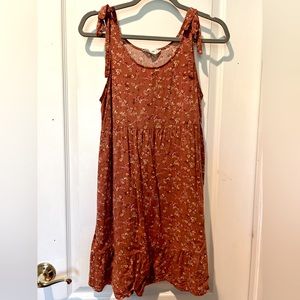 Floral Tie Tank Dress